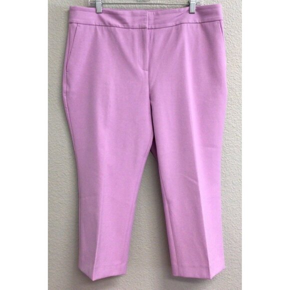 Talbots Pants - Talbots Cropped Pants Women’s Size 16P Trouser Slacks Career Lavender
